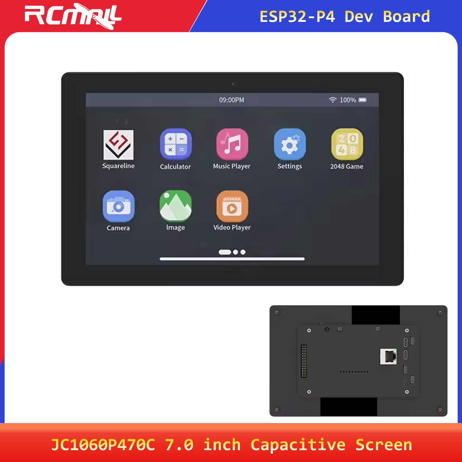 Home Security And Cameras - JC1060P470C 7.0 calowy ekran dotykowy IPS