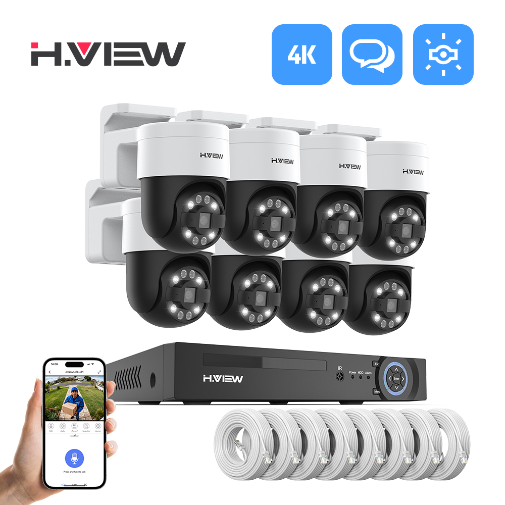 Home Security And Camera Systems - H.view 8Ch 4K 5MP 8MP System