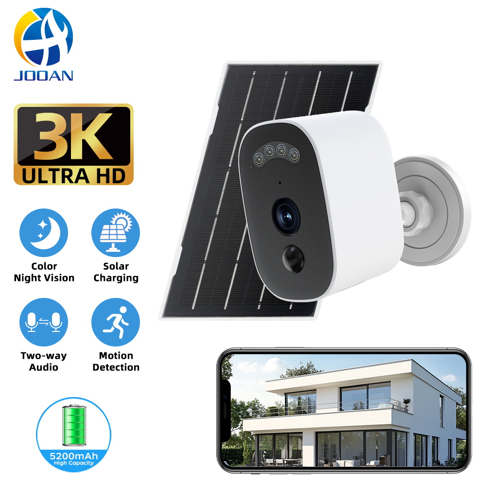 Home Security Tech - Kamera bezpieczeństwa Jooan 3K HD, solarna,
