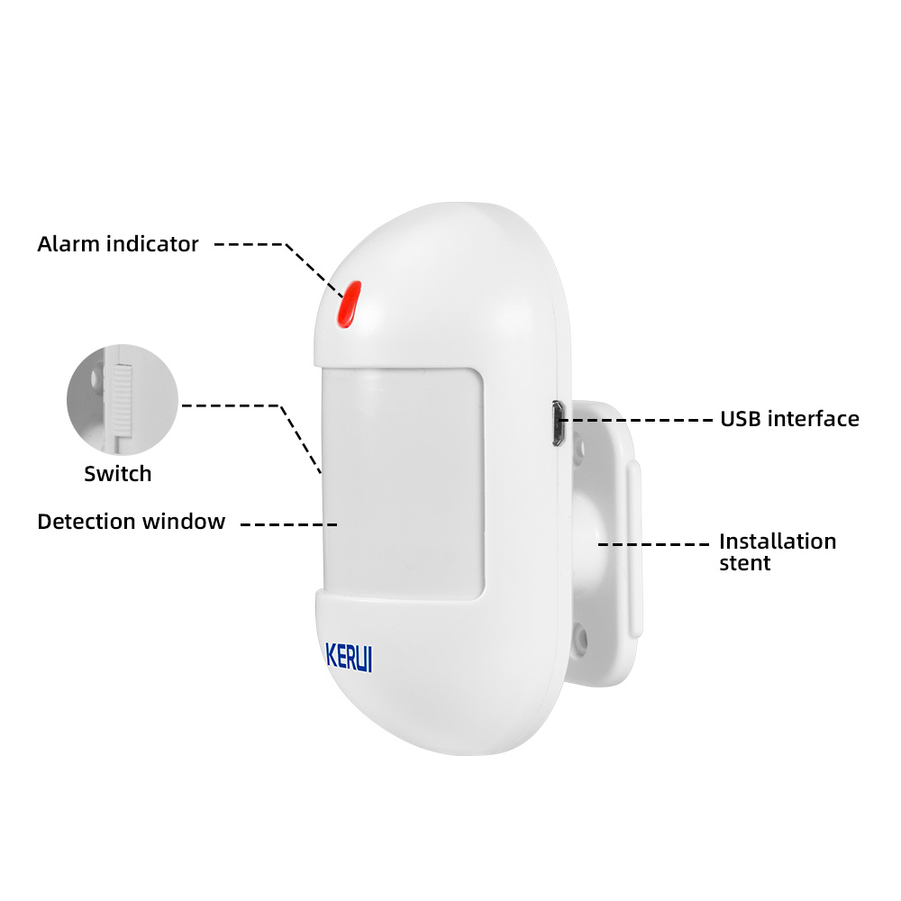 KERUI bezprzewodowy czujnik ru – Sim Gsm Alarm recenzja i cena