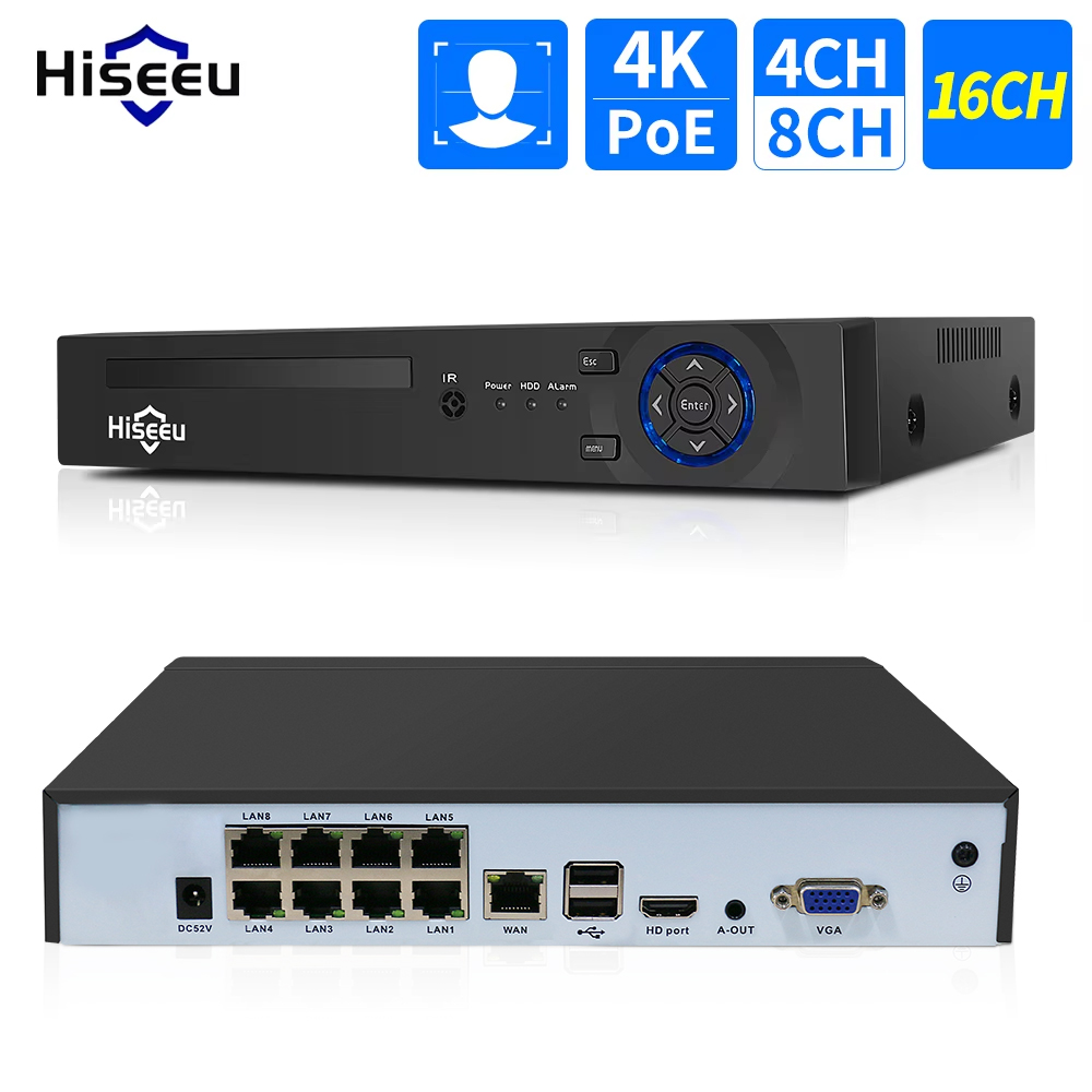 Hiseeu 4CH 10CH 16CH 4K 8MP 5M – Home Security And Cameras recenzja i cena