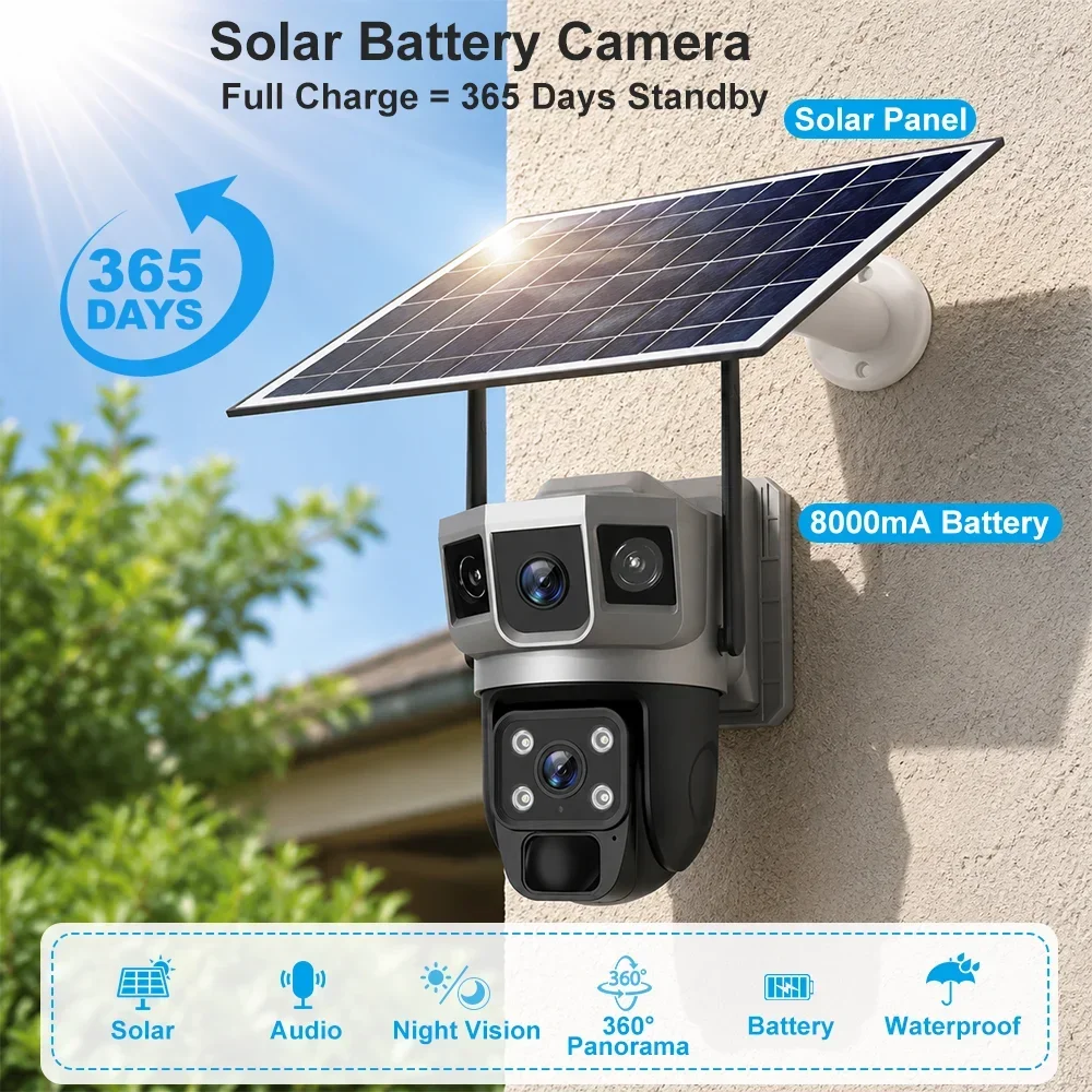 Kamera V380 4K z trzema ekrana – Home Security Tech recenzja i cena