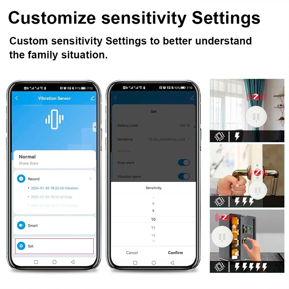 Inteligentny czujnik wibracji  – Home Security Monitoring recenzja i cena