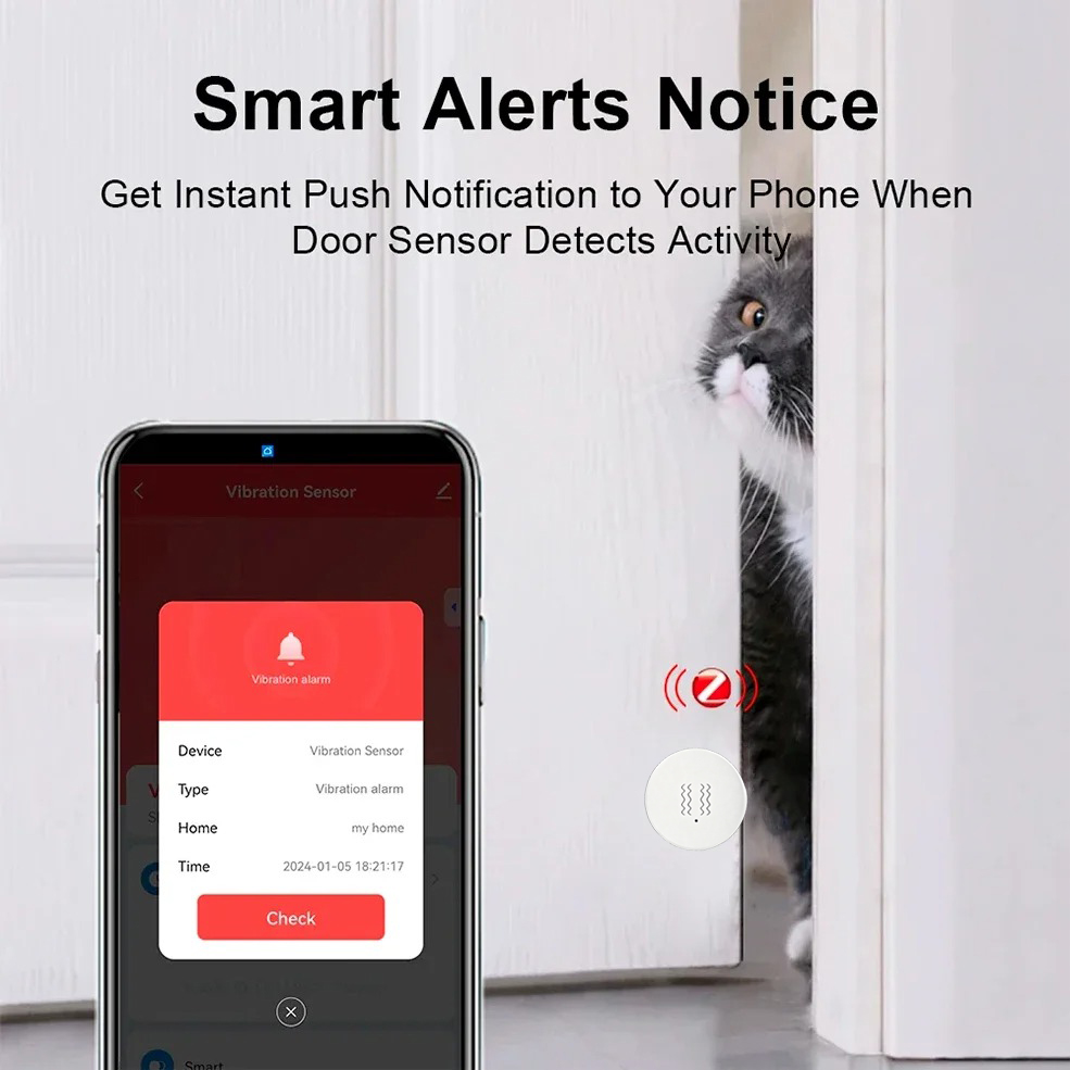 Inteligentny czujnik wibracji  – Home Security Monitoring recenzja i cena