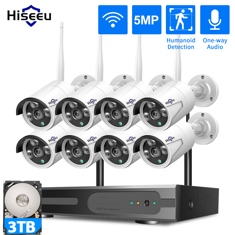 Hiseeu 3/5/8MP WiFi System Mon – Home Security Monitoring recenzja i cena
