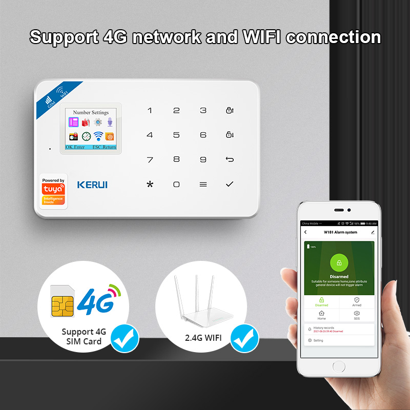 KERUI Security Alarm System Ki – Sim Gsm Alarm recenzja i cena